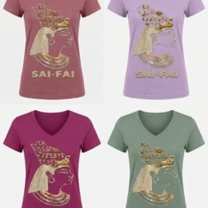 "SAI-FAI Gold-Queen Amenirdis Short Sleeve T-shirt"