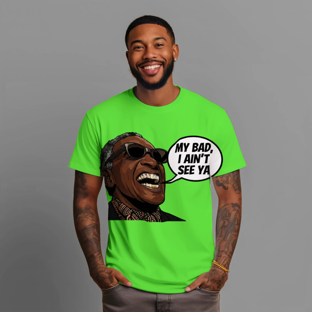 "Lime-Green-My-Bad-Graphic-T-shirt"